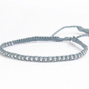 SILVER Braided Bracelet